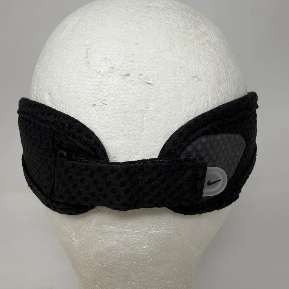 Vintage Nike Y2K Panal Mesh Running Visor Hat Black Dri-FIT Daybreak Tailwind